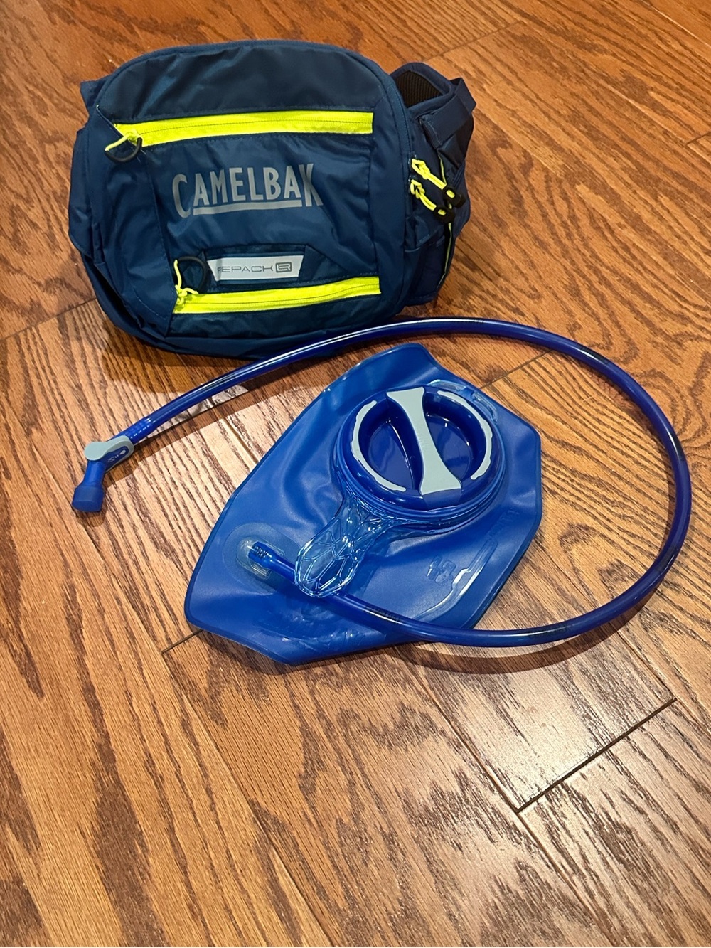 New W/ Tags Camelback Lumbar water system with bladder and hose.